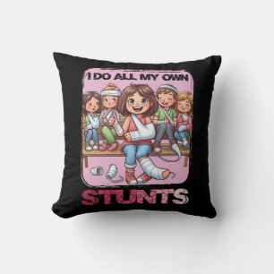 Ik doe mijn eigen stunts gebroken arm snel goed in kussen