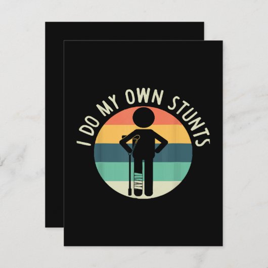 ik doe mijn eigen stunts informatiekaartje (Voorkant / Achterkant)