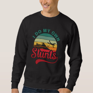Ik doe mijn eigen Stunts Jet Ski Retro Jet Skiing Trui