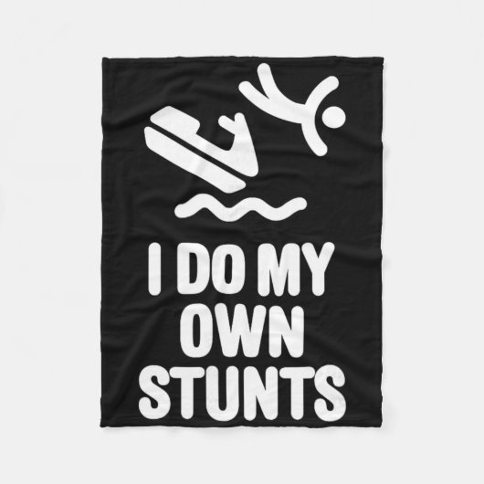 Ik doe mijn eigen stunts jetski waterscraft pwc fleece deken (Voorkant)