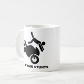 Ik doe mijn eigen stunts koffiemok (Voorkant links)