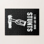 Ik doe mijn eigen stunts - krijg een goed cadeauwl legpuzzel (Horizontaal)