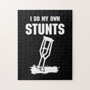 Ik doe mijn eigen stunts - krijg een goed cadeauwl legpuzzel