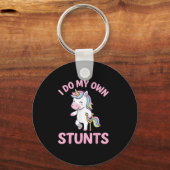 Ik Doe Mijn Eigen Stunts Meisjes Gebroken Been Her Sleutelhanger (Voorkant)