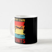 Ik doe mijn eigen Stunts Mountain Bicycle Funny Mt Koffiemok (Voorkant links)