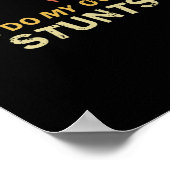 Ik doe mijn eigen Stunts Mountain Bike Crash Frees Poster (Hoek)