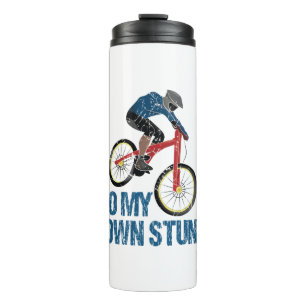 Ik doe mijn eigen Stunts Mountain Biker Vintage Thermosbeker