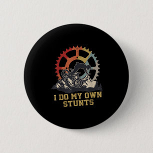Ik Doe Mijn Eigen Stunts Mountainbike Fietsen Fiet Ronde Button 5,7 Cm