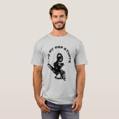 IK DOE MIJN EIGEN STUNTS OMGEKEERD MOTORCROSS FIET T-SHIRT (Voorkant volledig)