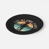 ik doe mijn eigen stunts papieren bordje (Gekanteld)