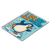 Ik doe mijn eigen stunts Penguin Notitieboek (Linkerzijde)