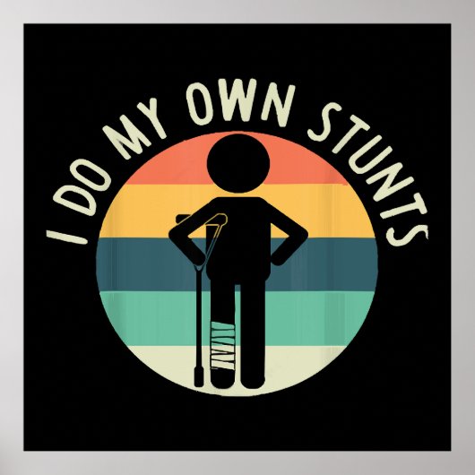 ik doe mijn eigen stunts poster (Voorkant)