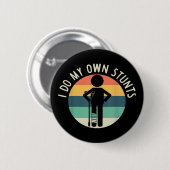 ik doe mijn eigen stunts ronde button 5,7 cm (Voorkant /achterkant)