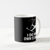 Ik doe mijn eigen stunts-skiing Lover Koffiemok (Voorkant rechts)