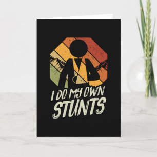 Ik doe mijn eigen stunts sportongeluk kaart