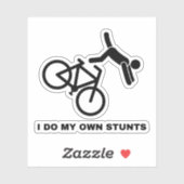 Ik doe mijn eigen stunts sticker (Vel)