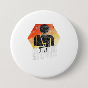 Ik doe mijn eigen stunts tegen gebroken armen ronde button 7,6 cm