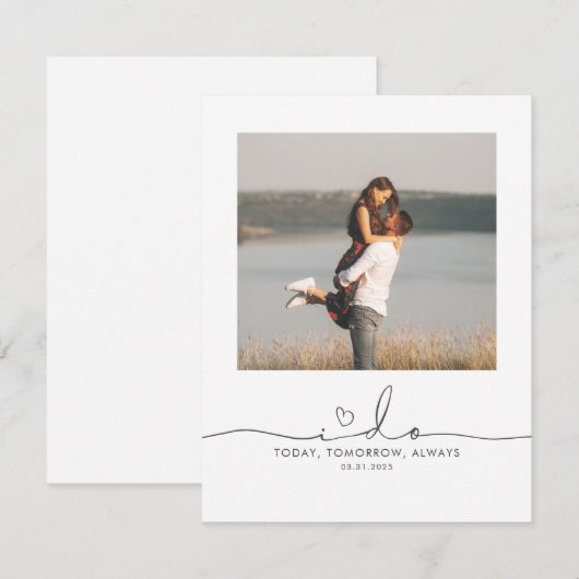 Ik doe mijn Groom Wedding Morning Message (Voorkant / Achterkant)