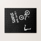 Ik doe m'n eigen stokken mountainbike legpuzzel (Horizontaal)