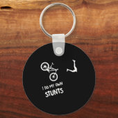 Ik doe m'n eigen stokken mountainbike sleutelhanger (Voorkant)