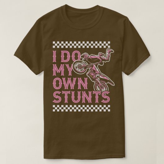 Ik doe m'n eigen stuntmotor... t-shirt (Design voorkant)