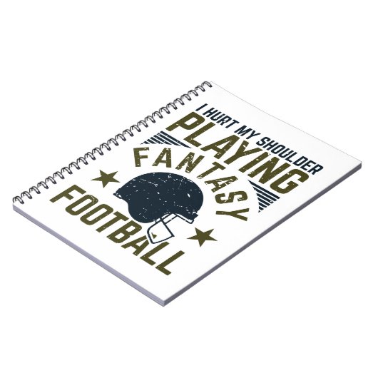 Ik doe m'n schouder aan het spelen met Fantasy Foo Notitieboek (Linkerzijde)