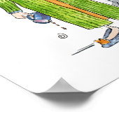 Ik doe morgens geen echte verklaring, groene teken poster (Hoek)