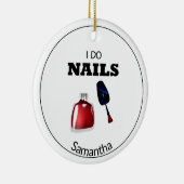 Ik doe nagels (Nail Technicier) Keramisch Ornament (Rechts)