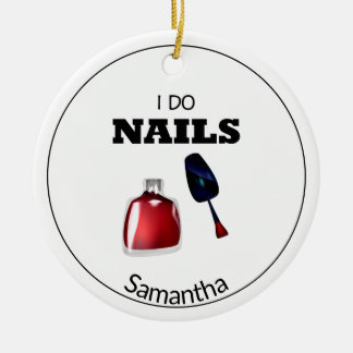 Ik doe nagels (Nail Technicier) Keramisch Ornament