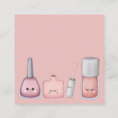 Ik doe nagels vierkante visitekaartje (Achterkant)