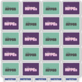 Ik Doe NFPEs 20 Stickers 2 Kleuren (Voorkant)
