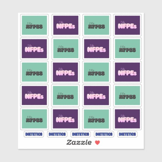 Ik Doe NFPEs 20 Stickers 2 Kleuren (Vel)