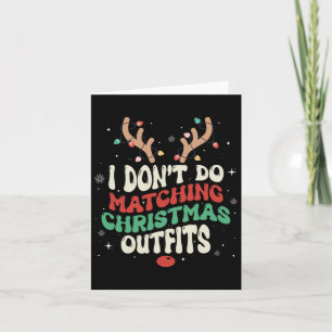 Ik doe niet aan het matchen van kerstverlichting k kaart