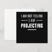 Ik doe niet alsof ik een scherpe spiraaltje projec bedankkaart (Voorkant / Achterkant)