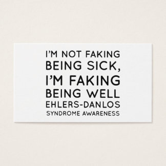 Ik doe niet alsof ik ziek ben Ik doe alsof ik gezo Visitekaartje