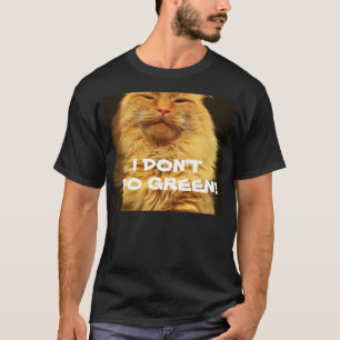 Ik doe niet groen - Oranje kat T-shirt