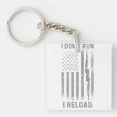 Ik doe niet mee aan Reload Design, grappig Sleutelhanger (voorkant)