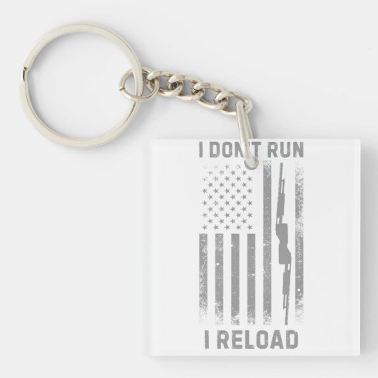 Ik doe niet mee aan Reload Design, grappig Sleutelhanger (voorkant)