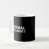IK DOE NIET NORMAAL - mok met 2 zijden (Voorkant links)