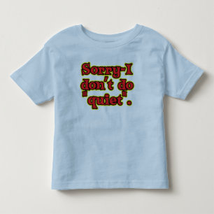 Ik doe niet stil kinder shirts
