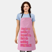 Ik doe niets elke dag keuken schort (Gedragen)
