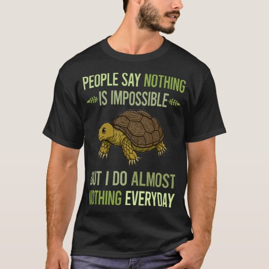 Ik Doe Niets Schildpad 01 T-shirt (Voorkant)