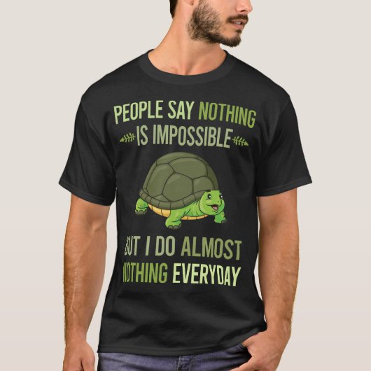 Ik doe niets schildpad 04 t-shirt (Voorkant)