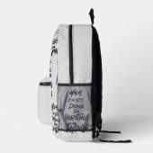 Ik doe nog steeds het schrijfplezier Auteur Logo Bedrukte Rugzak (Rechts)