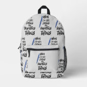 Ik doe nog steeds het schrijfplezier Auteur Logo Bedrukte Rugzak (Voorkant)