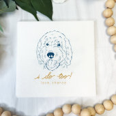 Ik doe ook aan doedel bruiloft servetten