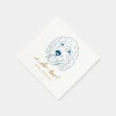 Ik doe ook aan doedel bruiloft servetten (Hoek)