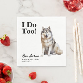 Ik Doe Ook Alaskan Malamute Servetten met Honden F