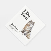 Ik Doe Ook Alaskan Malamute Servetten met Honden F (Hoek)