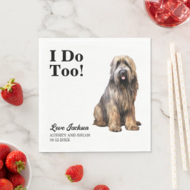 Ik Doe Ook Briard Hond Huwelijk Servet